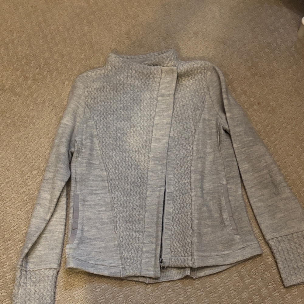 Anthropologie Sparrow Women's Gray Wool Sweater Jacket XS